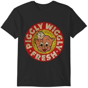 Vintage Piggly Wiggly Retro Graphic T-Shirt Classic Grocery Store Tee 91
